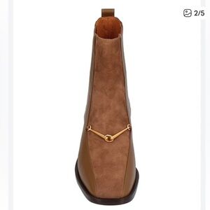 Tory Burch Tan Equestrian Link Boot